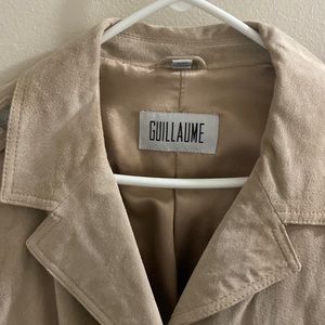 Guillaume brand, 2X, beige washable suede jacket